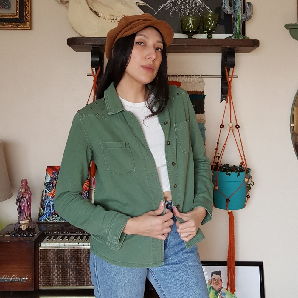 Spiked Military Jacket